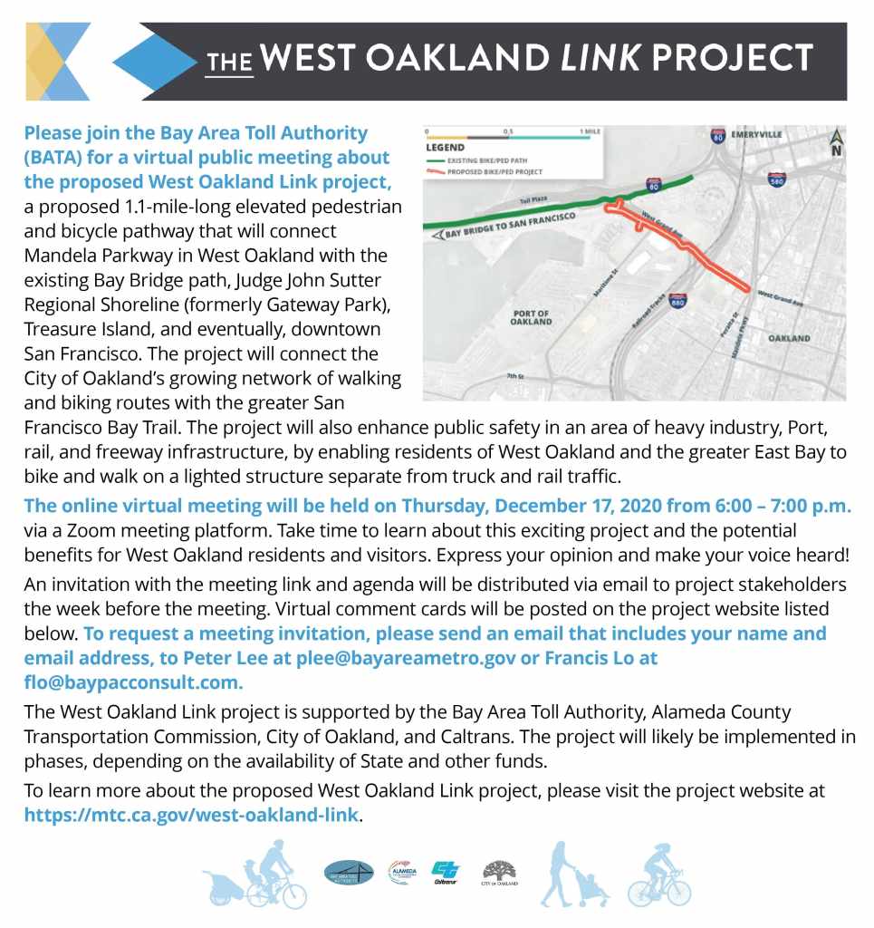 West Oakland Link - Project newspaper ad