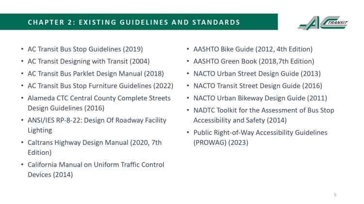 Naco Transit Design Guide AC Transit Transit-Supportive Design Guidelines – Oakland BPAC Blog