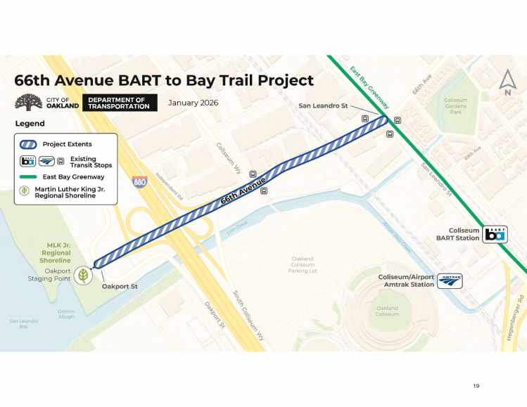66th Ave project extents map